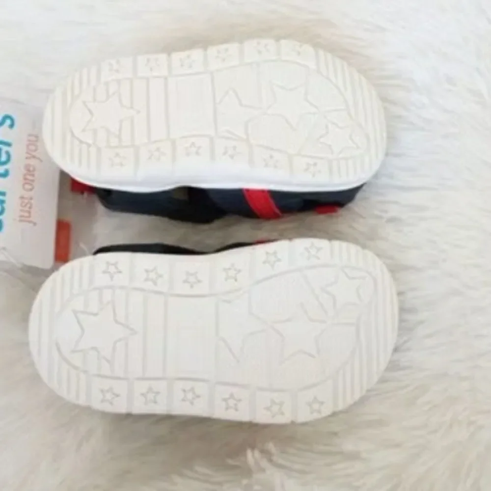 Carter's Just One You Baby Royal First Walker Sandals (Navy/Red) Size 3T - NEW!!